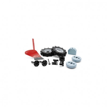 Pług z gumowymi oponami